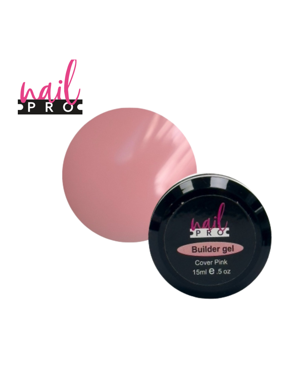NAIL PRO Builder Gel 15ml - COVER PINK