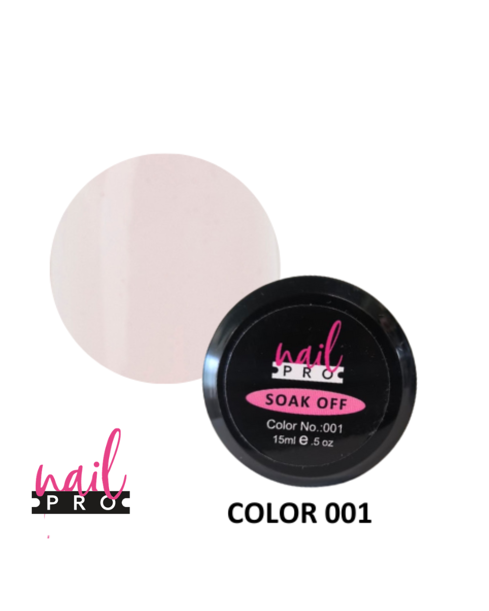 NAIL PRO -BUILDER GEL COLOR 001 - 15ML