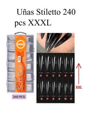 TIPS SOFT GEL STILETTO XXXL